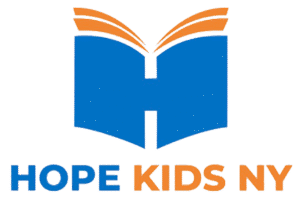 Hope Kids NY Blue and Orange Logo